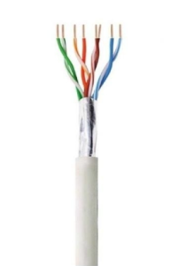 Kabel Skrętka Kat 6 F/UTP Linka 100m Szara 100 Miedzi