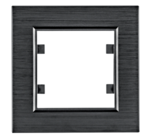 Lumina passion Ramka 1-krotna aluminium czarne WL9013