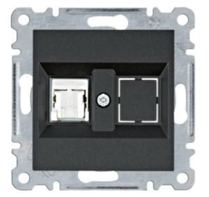 Lumina Gniazdo komputerowe pojedyczne RJ45 kat.6 UTP czarne WL2153