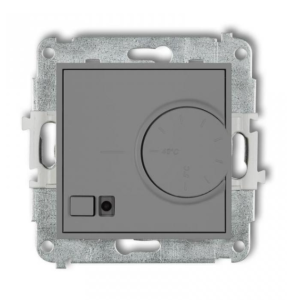 MINI Regulator temperatury elektroniczny z czujnikiem podpodłogowym szary mat 27MRT-1