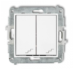 MINI Łącznik podwójny schodowy biały MWP-33