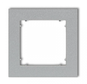 MINI Ramka pojedyncza srebrny metalik 7MR-1