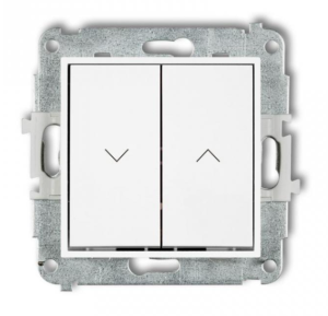 MINI Przycisk żaluzjowy biały MWP-8