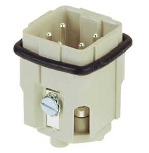 Złącze śrubowe (wkład) (0,75-1,5 mm2) 4+PE męskie 230/400V 10A Han A 09200042611