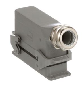 Obudowa metalowa złącza HAN-KIT 24B 24+PE męski+żeński 500V 16A Han B wejście kątowe+pulpitowe (przelotowe) M32 10330240000