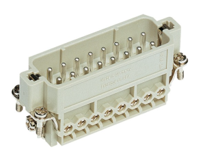 Złącze śrubowe (wkład) (0,75-2,5 mm2) 16+PE męskie 250V 16A Han A 09200162612