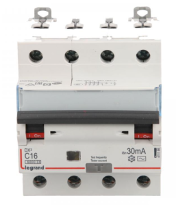 Wyłącznik różnicowo-nadprądowy 4P 16A C 0,03A typ AC P314 DX3 411186
