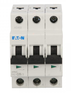 Wyłącznik nadprądowy 3P C 25A 15kA AC FAZ C25/3 278875