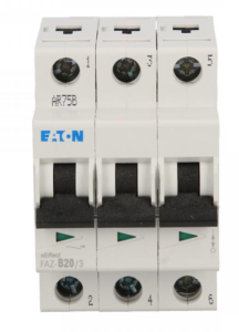 Wyłącznik nadprądowy 3P B 20A 15kA AC FAZ B20/3 278848