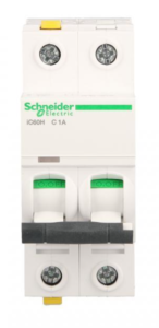 Wyłącznik nadprądowy 2P C 1A 10kA AC iC60H-C1-2 Acti9 A9F07201