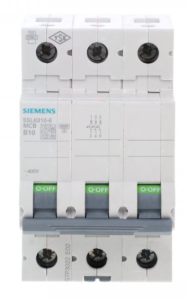 Wyłącznik nadprądowy 3P B 10A 6kA AC SENTRON 5SL6310-6