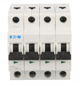 Wyłącznik nadprądowy 4P C 32A 15kA AC FAZ C32/4 279064