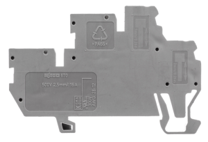 Dwupiętrowa złączka bazowa X-COM 1-przewodowa / 1-pinowa L/L szara 870-101