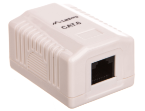 GNIAZDO NATYNKOWE KAT.6 1X RJ45 BIAŁE LANBERG