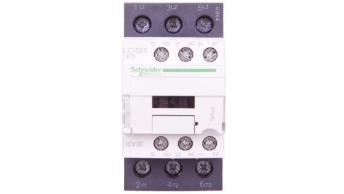 TeSys Deca Stycznik mocy 25A 3P 110V DC 1Z 1R LC1D25FD