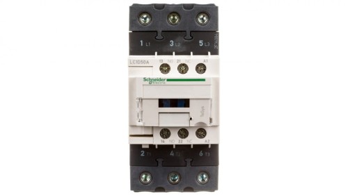 TeSys Deca Stycznik mocy 50A 3P 400V AC 1Z 1R (EVK) LC1D50AV7