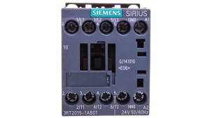 Stycznik mocy 7A 3P 24V AC 1Z 0R S00 3RT2015-1AB01
