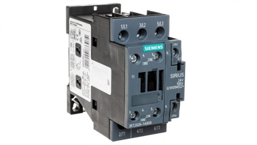 Stycznik mocy 25A 3P 24V AC 1Z 1R S0 3RT2026-1AB00