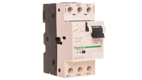 TeSys Deca Wyłącznik silnikowy 3P 75KW 1,6-2,5A GV2RT07