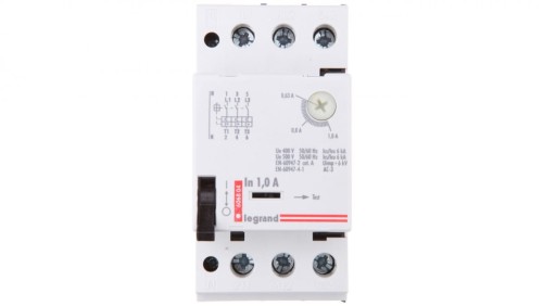 Wyłącznik silnikowy 3P 0,25kW 0,63-1A M 250 1 606804