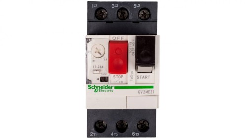 TeSys Deca Wyłącznik silnikowy 3P 9kW 17-23A GV2ME21