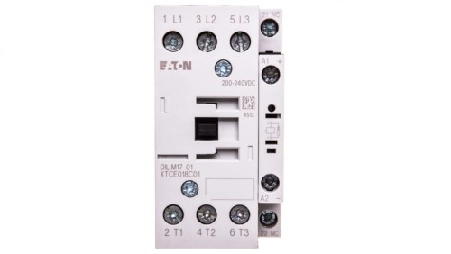 Stycznik mocy 18A 3P 200-240V DC 0Z 1R DILM17-01(RDC240) 277053
