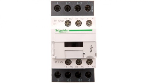 TeSys Deca Stycznik mocy 20A 4P 24V DC 1Z 1R LC1D098BD