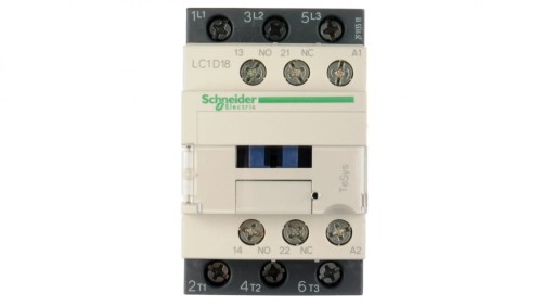 TeSys Deca Stycznik mocy 18A 3P 230V AC 1Z 1R LC1D18P7