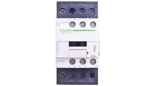 TeSys Deca Stycznik mocy 25A 2Z 2R 24V DC 1Z 1R LC1D258BD