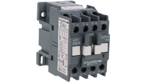 Stycznik mocy Easy TeSys Control AC-3, 18A, 3P (1NO), cewka 230V, 50/60Hz LC1E1810P7