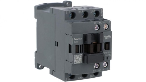 Stycznik mocy Easy TeSys Control AC-3, 12A, 3P (1NC), cewka 24V DC LC1E1201BD