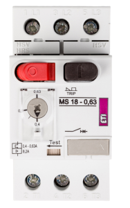 Wyłącznik silnikowy 3P 0,12kW 0,4-0,63A MS18 004600343