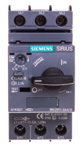 Wyłącznik silnikowy 3P 0,05kW 0,11-0,16A S00 3RV2011-0AA10