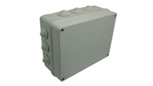 INDUSTRIAL Puszka hermetyczna n/t 305x244x168mm IP55 z 12 dławicami szara 2722-02