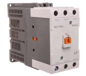 Stycznik LS Electric, 100A w AC-3, moc 55kW, napięcie cewki 24VDC, styki pomocnicze 1a1b 1384006300 MC-100A 24VDC 1A1B