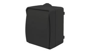 Łącznik świecznikowy natynkowy Aqua Plus IP54 antracyt / czarny / 40332