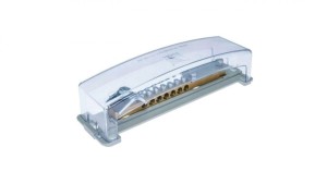 Szyna wyrównawcza 7x16mm2, 1x50mm2, 1x30mm2 do bednarki, z pokrywą przeźroczystą /E.4104P/