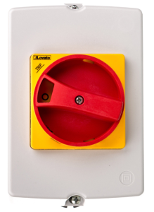 Obudowa do montażu powierzchniowego IP65 do SM1R szerokość 100mm w komplecie żółto/czerwone pokrętło SM1Z1715R