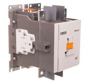 Stycznik LS Electric, 225A w AC-3, moc 110kW, cewka 230VAC/VDC, styki pomocnicze 2a2b 1368000200 MC-225A 230AC/DC 2A2B