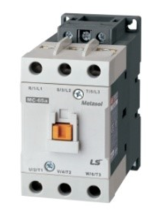Stycznik LS Electric, 12A w AC-3, moc 5,5kW, napięcie cewki 24VDC, styki pomocnicze 1a1b 1345100300 MC-12B 24VDC 1A1B