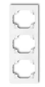 LOGO Ramka pionowa potrójna biały LRV-3