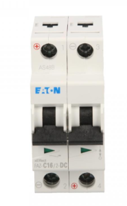 Wyłącznik nadprądowy 2P C 16A 15kA DC FAZ C16/2-DC 279140