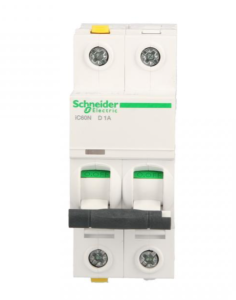 Wyłącznik nadprądowy 2P D 1A 6kA AC iC60N-D1-2 Acti9 A9F05201