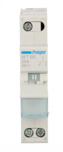 Przełącznik modułowy zasilania I-0-II (sieć-agregat) 25A 1P SFT125