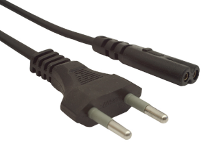 Kabel zasilający EURO (radiowy) CEE 7/16 - IEC 320 C7 1,8m CA-C7CA-10CC-0018-BK