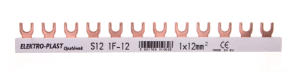 Szyna łączeniowa 1P 63A 12mm2 widełkowa (12 mod.) 1F S12 1F-10 45.302