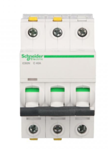 Wyłącznik nadprądowy 3P C 40A 6kA AC iC60N-C40-3 Acti9 A9F04340