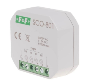 Ściemniacz 300W 230V AC instalacja 2-przewodowa SCO-801