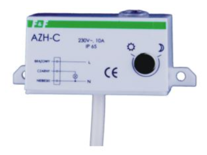 Automat zmierzchowy 2-1000lx 24V AC AZH-C AZH-C-24V