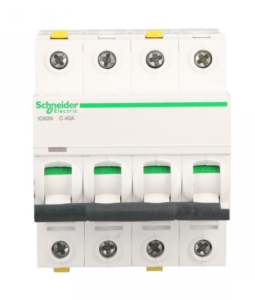 Wyłącznik nadprądowy 4P C 40A 6kA AC iC60N-C40-4 Acti9 A9F04440